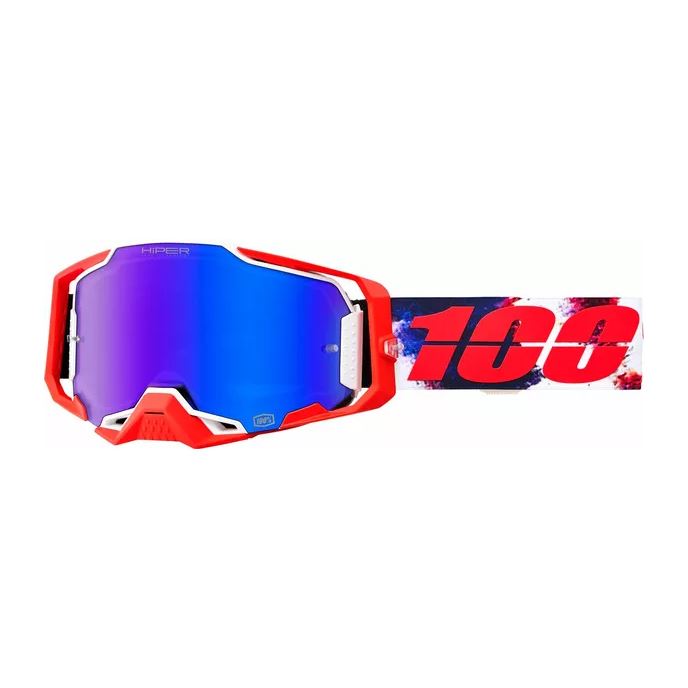 100% MX Goggles Armega Morpho HiPER Blue Mirror